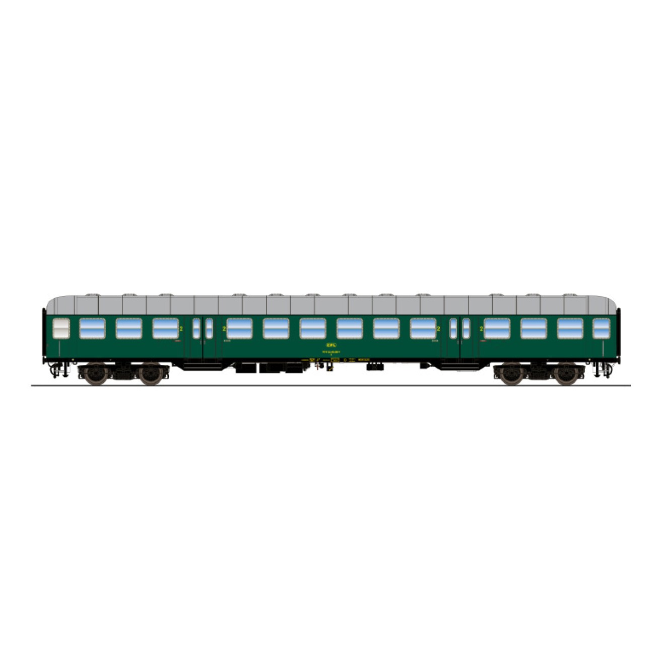 ESU 36061 - n-Wagen, H0, B, 82 22-40 462, 2. Kl, CFL Ep. IV, Modellbau ...