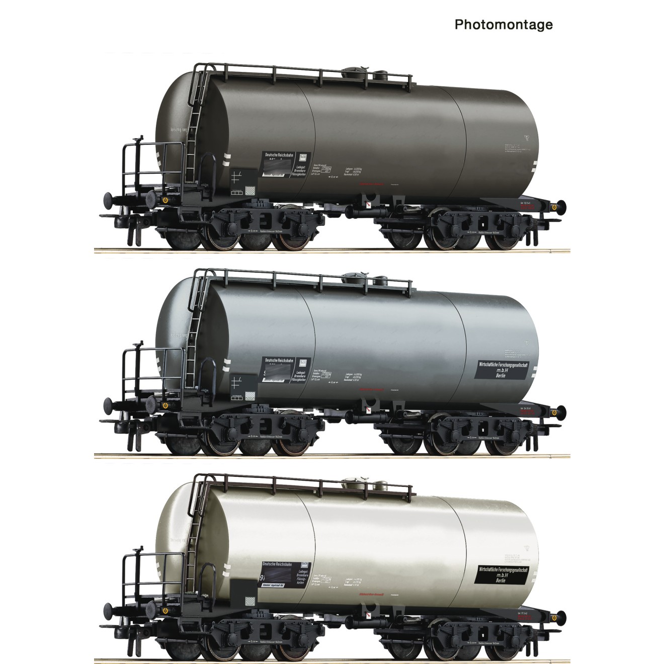Roco 76015 - 3er Set Kesselwag. DRG, Modellbau Fischer günstige ...