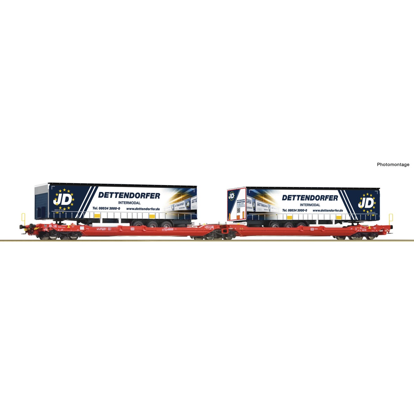 Roco 77404 - Doppeltaschen-Gelenkwagen T3000e, DB AG, Modellbau Fischer ...