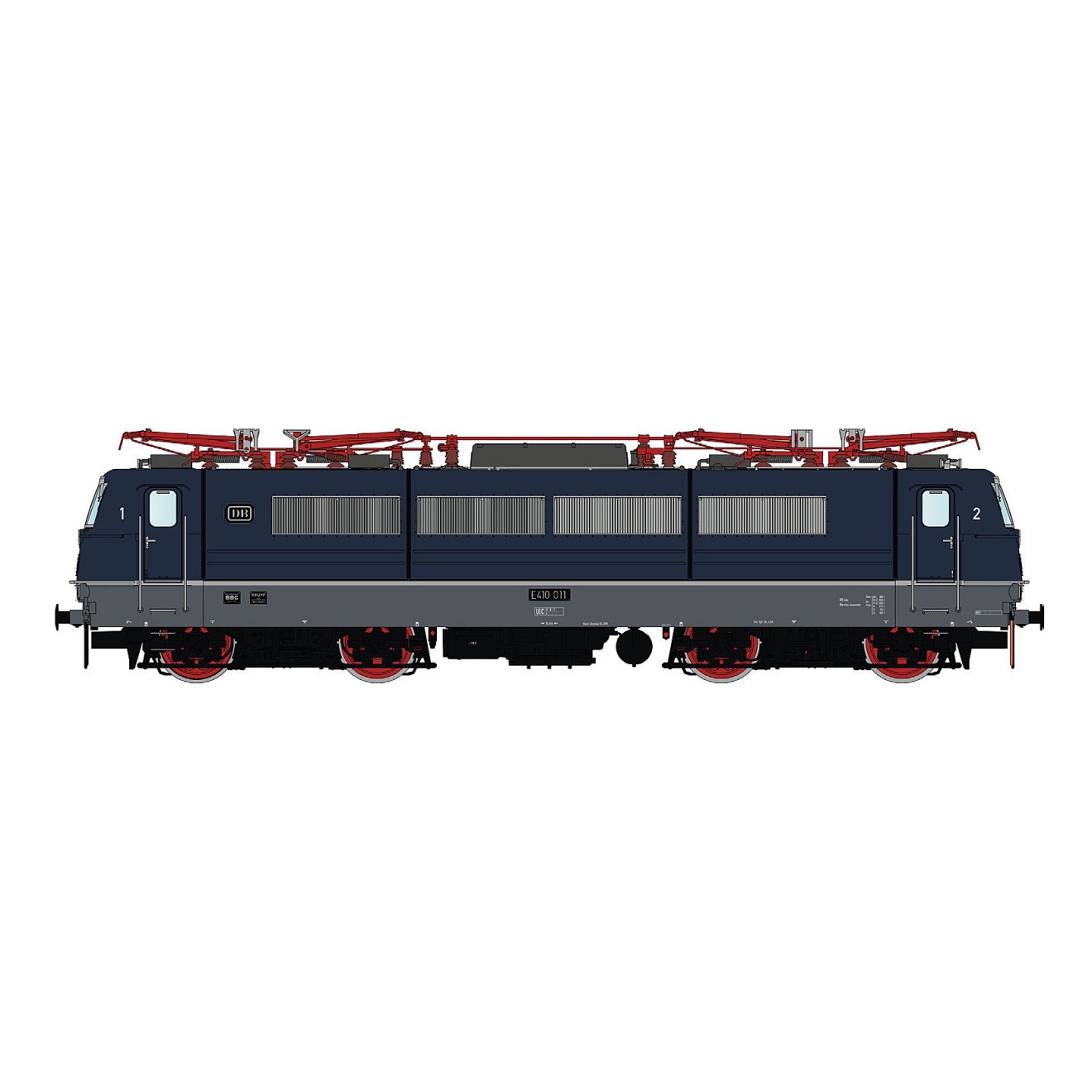 L.S. Models LS16022 - E-Lok BR E410 011 DB, Ep.IIIc, BW Köln-DF ...
