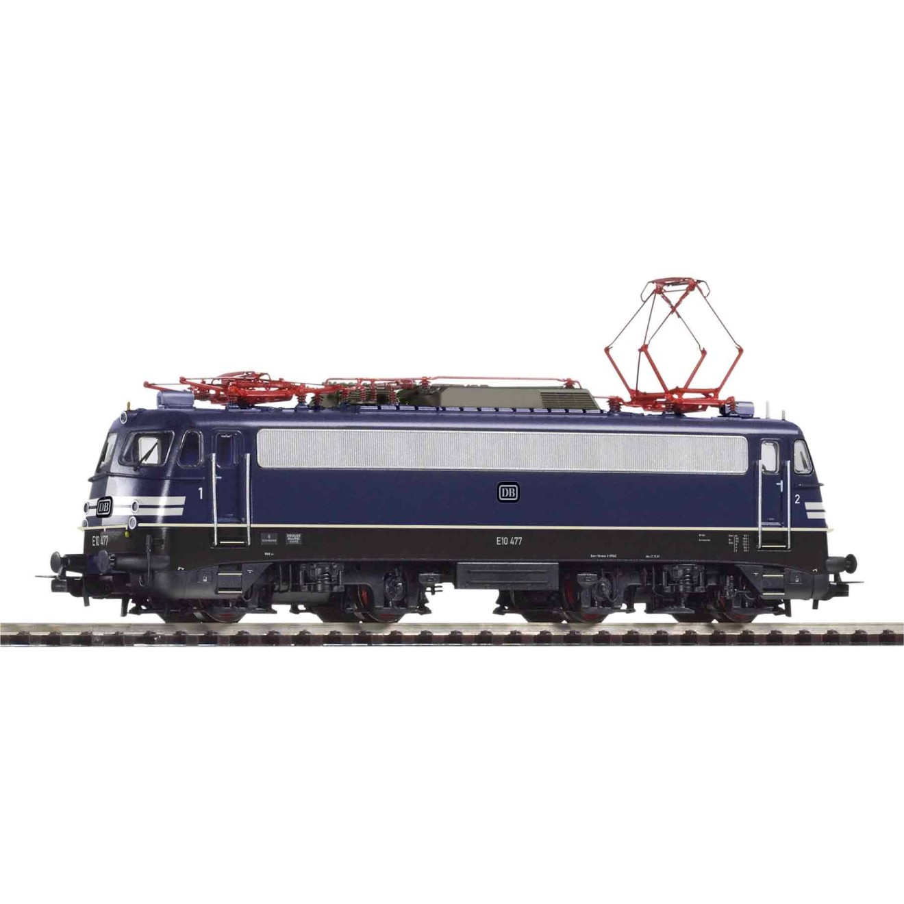 Piko 51968 - E-Lok E 10 477 m. Warnstreifen DB III + DSS PluX22 ...