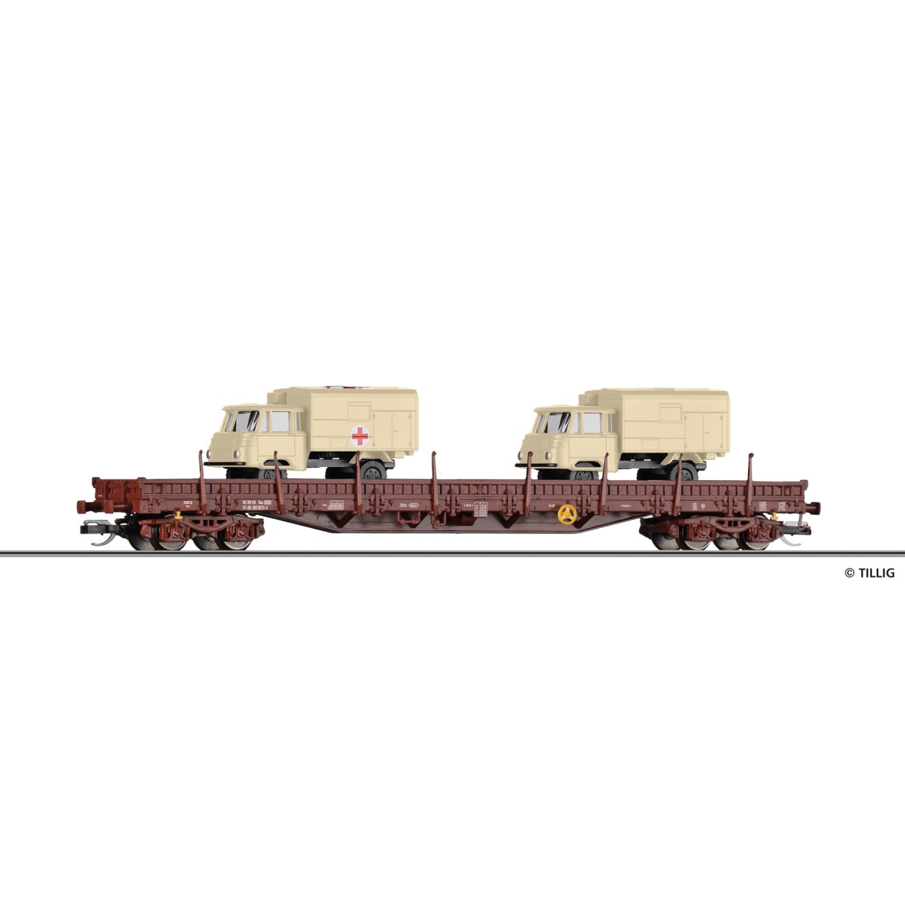 Tillig 18146 - Niederbordwagen Res 3936 der DR, Modellbau Fischer ...