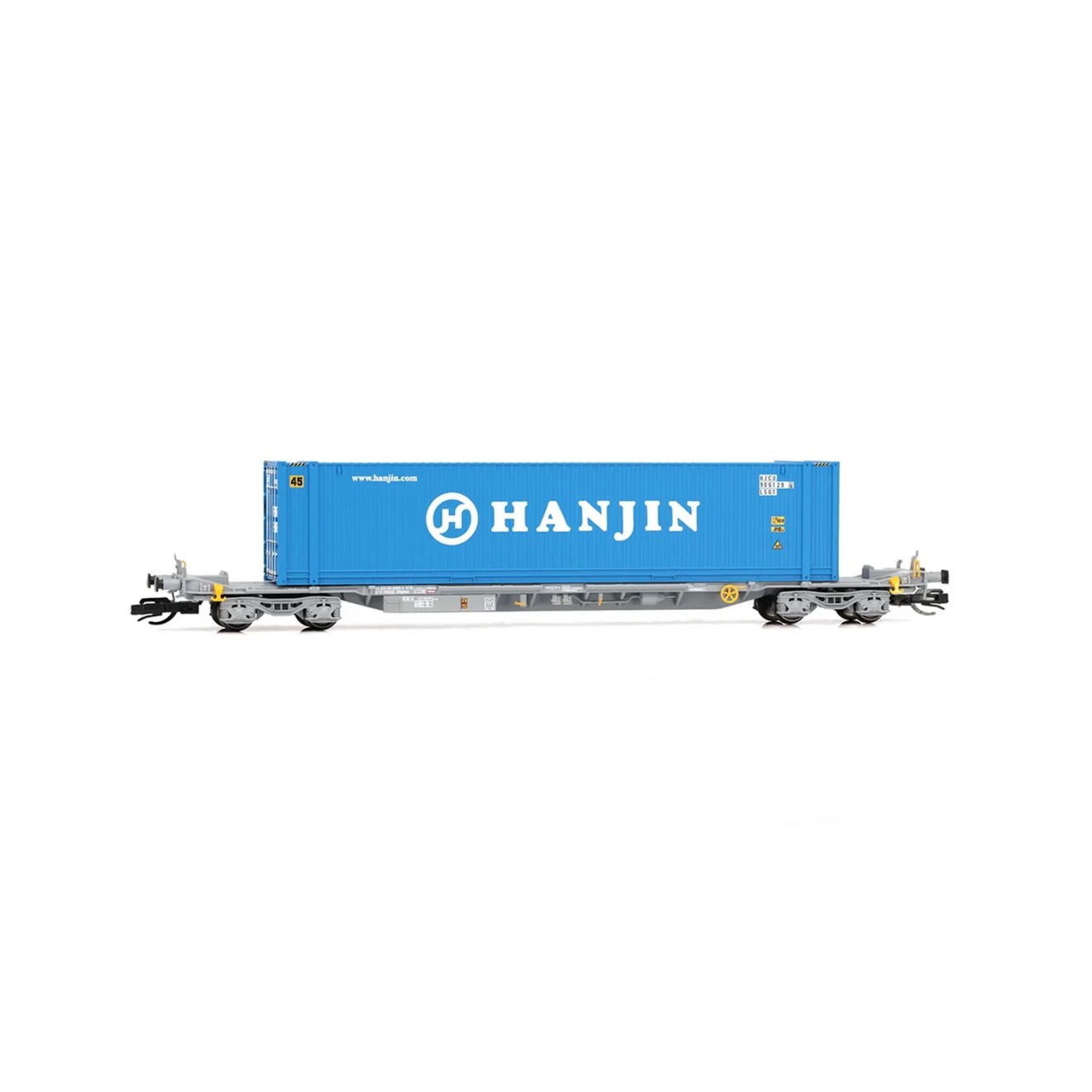Arnold HN9753 - TOUAX, vierachsiger Containerwagen der Bauart Sffgmss ...