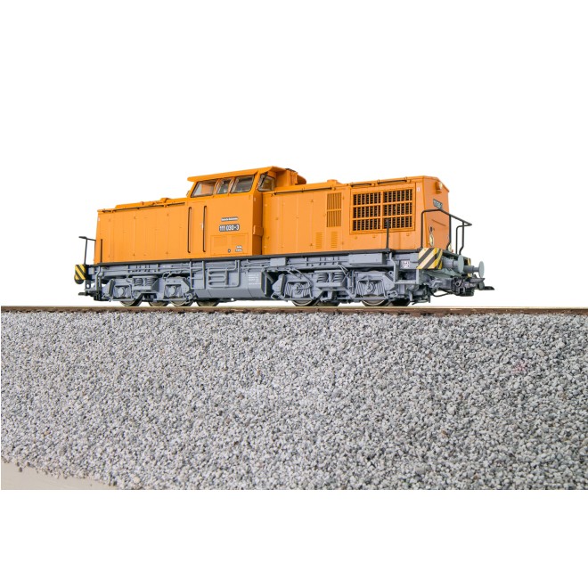 ESU 31763 - Diesellok, H0, V100 DR, 111 030 DR, orange, Ep IV, Vorbildzustand um 1983, LokSound, Rauch, Kupplung DC/AC