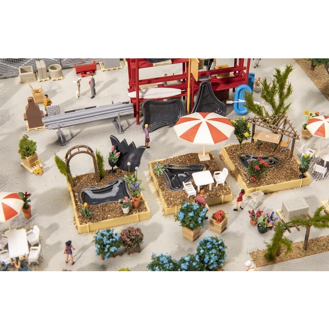 Faller 180342 - Ausgestaltungs-Set Garten-Cen