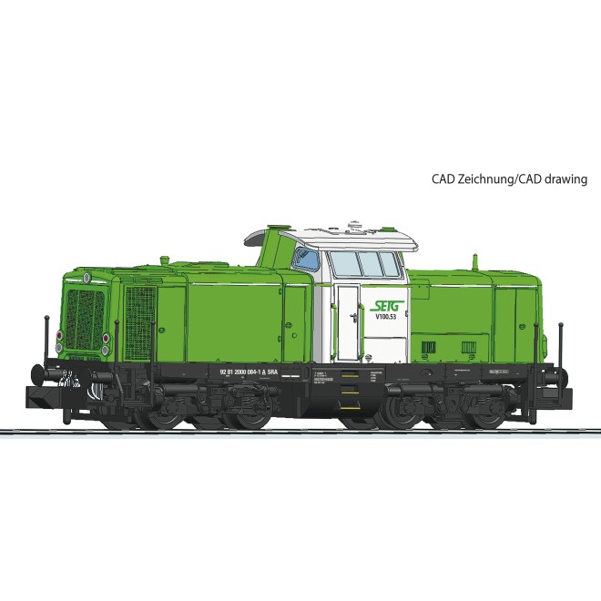 Fleischmann 721213 - Diesellok V100, grün/weiß