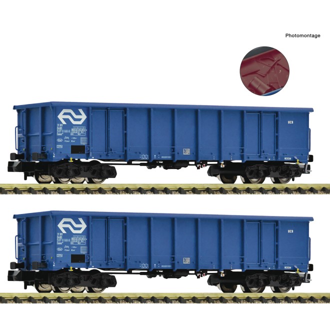 Fleischmann 830258 - Set 2x Eanos+Schrott, blau