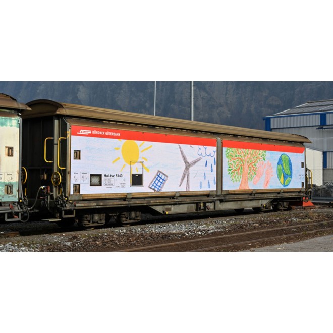 Bemo 2288100 - RhB Hai-tvz 5140 Schiebewandw.