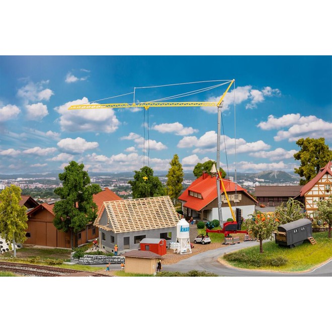 Faller 130658 - Haus im Bau mit Kran