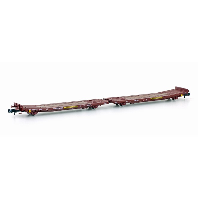 Hobbytrain H23785 - Doppelflachwagen TWA 800A Laadks DR/TWA Ep.IV
