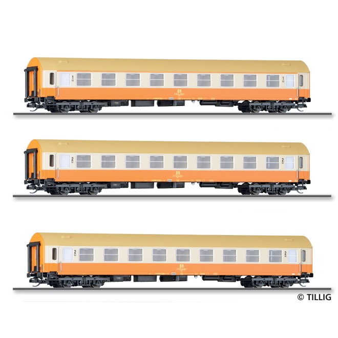 Tillig 01804 - Personenwagenset „Städteexpress“ der DR