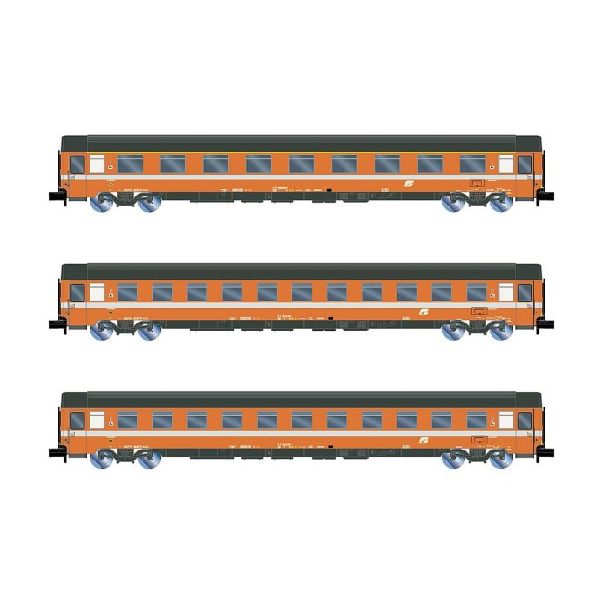 Arnold HN4395 - FS, 3-tlg. Set Reisezugwagen UIC-Z Eurofima, C1