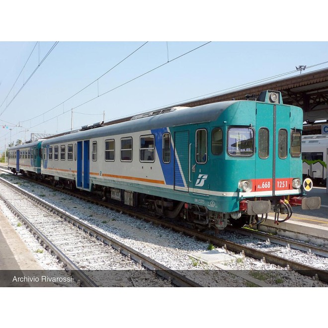 Arnold HN2553 - FS, 2-tlg. Dieseltriebwagen ALn 668 Serie 1200, XMPR, flache Stirnfenster