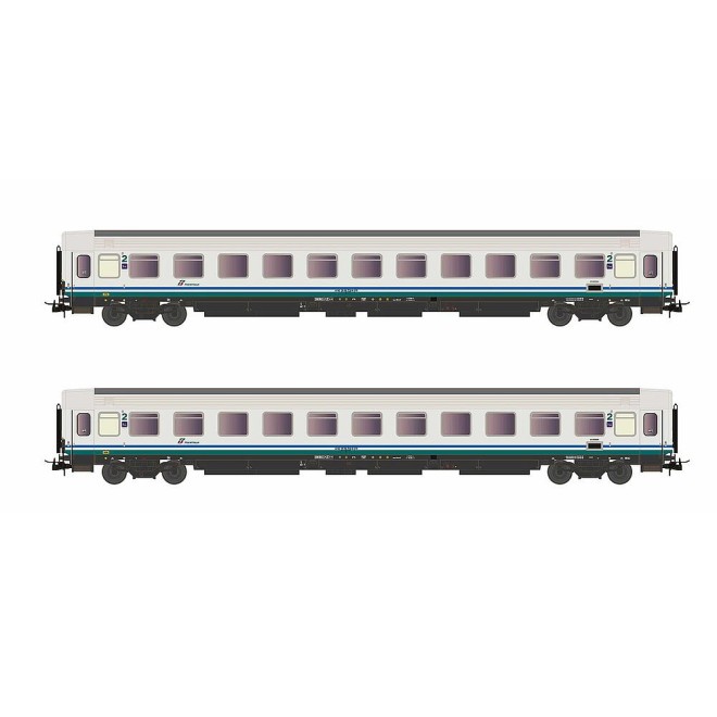 Rivarossi HR4286 - FS, 2-tlg. Set Reisezugwagen UIC-Z, XMPR