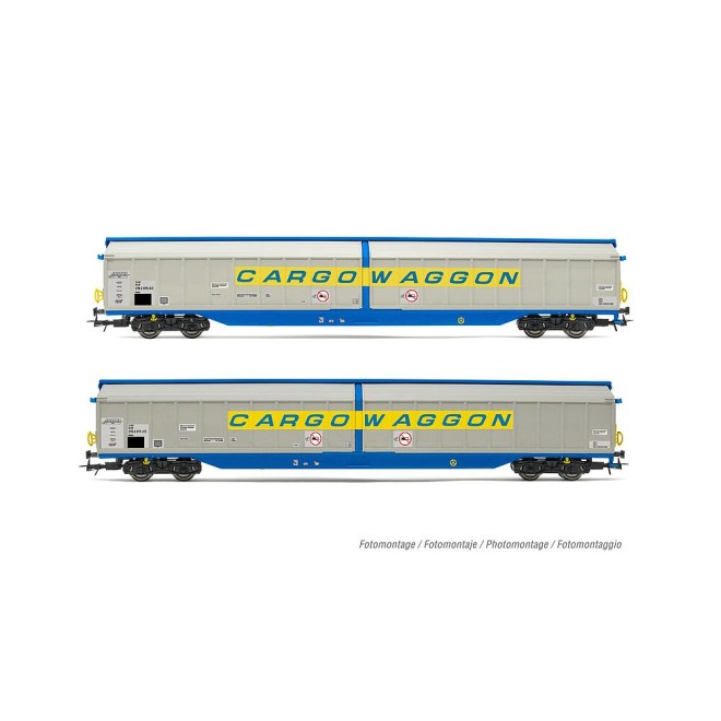 Rivarossi HR6599 - DB, 2-tlg. Set Schiebewandwagen