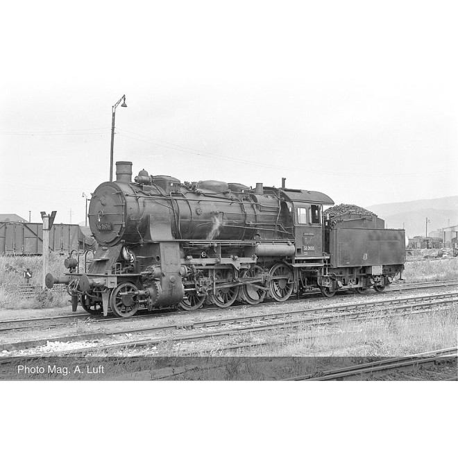 Rivarossi HR2890 - DR, Dampflokomotive Baureihe 56.20, dreidomiger Kessel, Schwarz/Rot