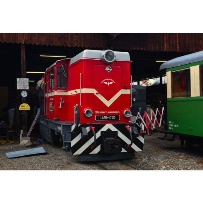 Bemo 1020952 - Stainzer Lokalbahn L45H-070 Diesellok rot