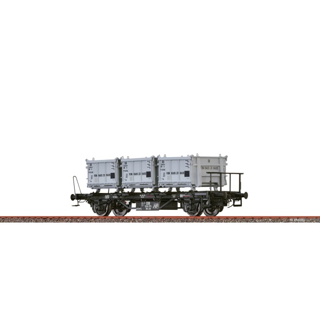 Brawa 50910 - H0 Behältertragwagen BTs30