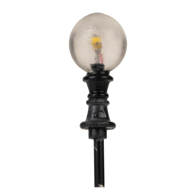 Faller 180137 - LED-Wegleuchte, Kugel, warmweiß, 3 Stück