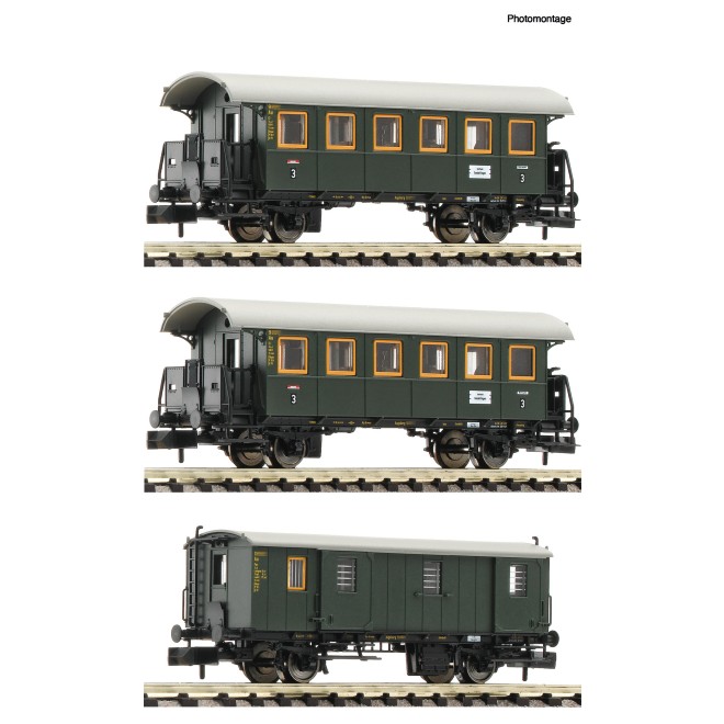 Fleischmann 6260023 - 3-tlg.Set Personenzug DB