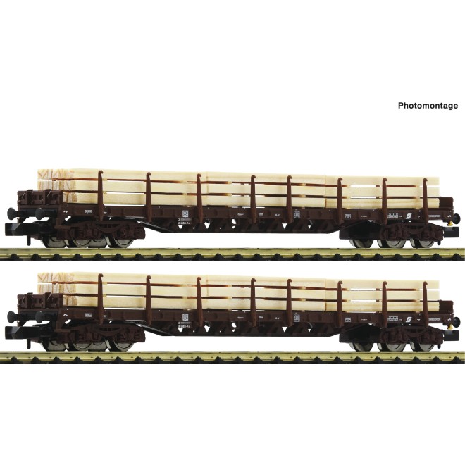 Fleischmann 6660048 - 2-tlg.Set Rungenw.+Holzbel.