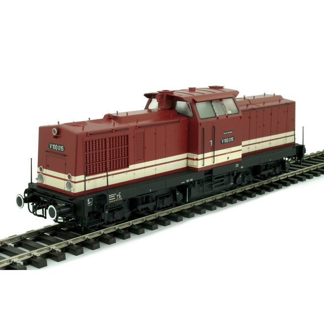 Lenz 40137-01 - Diesellok V 100, DR (Ost), Epoche 3, Gehäuse RAL 3004