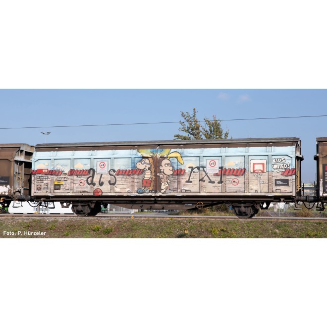 Hobbytrain H24663 - Schiebewandwagen Hbbillns SBB, Ep.VI, Graffiti-Serie (3)