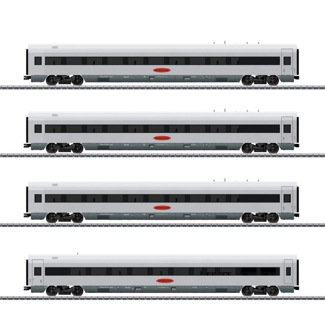 Piko 28350 - 4tlg. Personenwg.-Set Metropolitan DB AG V