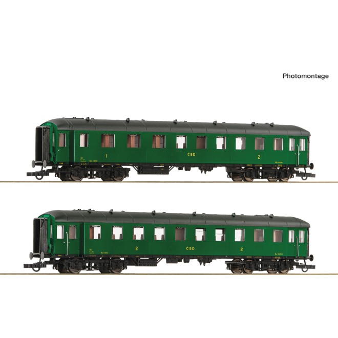 Roco 6200037 - 2er Set Schnellzugwag. CSD #2