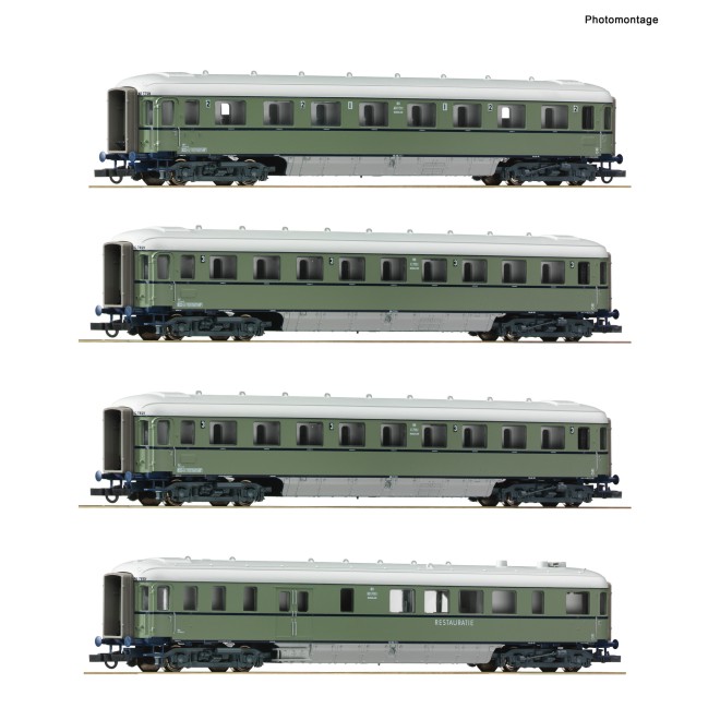Roco 6200049 - 4er Set Reisezug Plan D NS