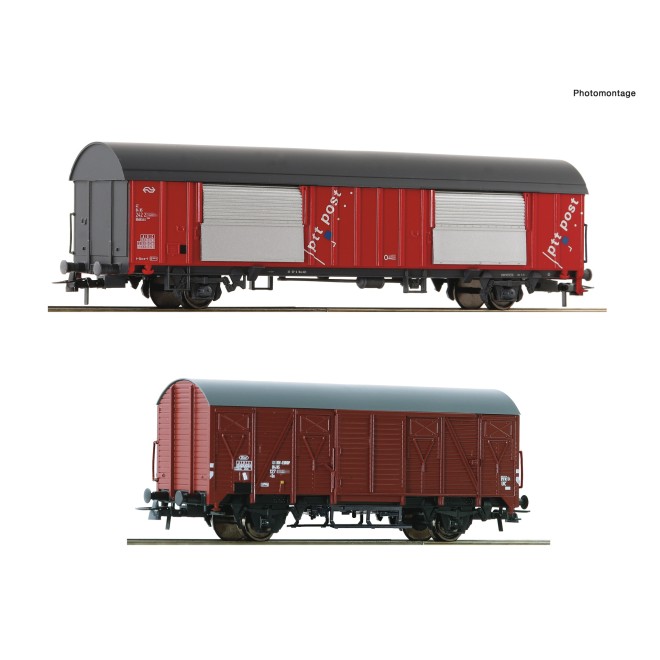 Roco 6600074 - 2er Set Postwagen NS