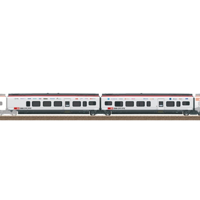 Trix 23285 - Ergänzungswagen-Set 2 zum RABe 501 Giruno