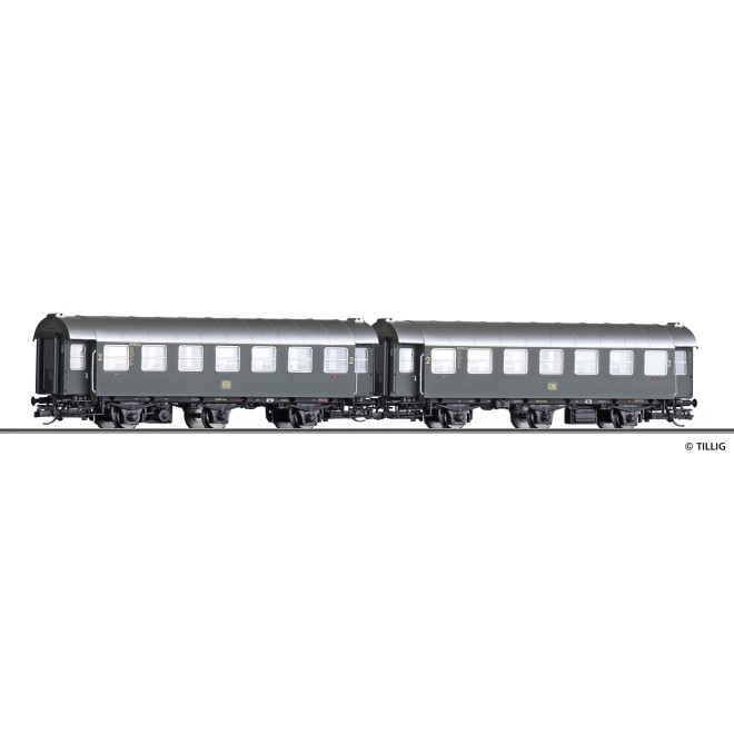 Tillig 01092 - Reisezugwagen-Paar der DB