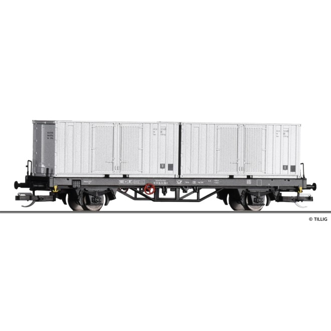 Tillig 17484 - Containertragwagen Post der Deutschen Post