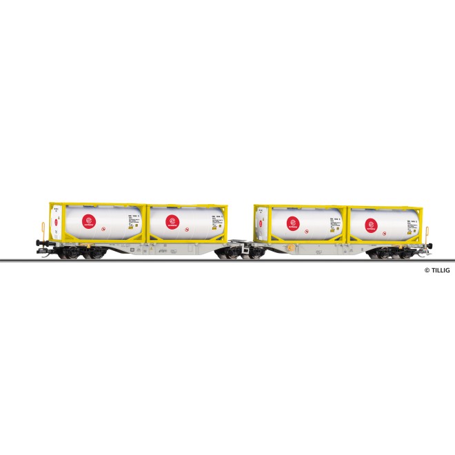 Tillig 18074 - Containertragwagen der DB AG