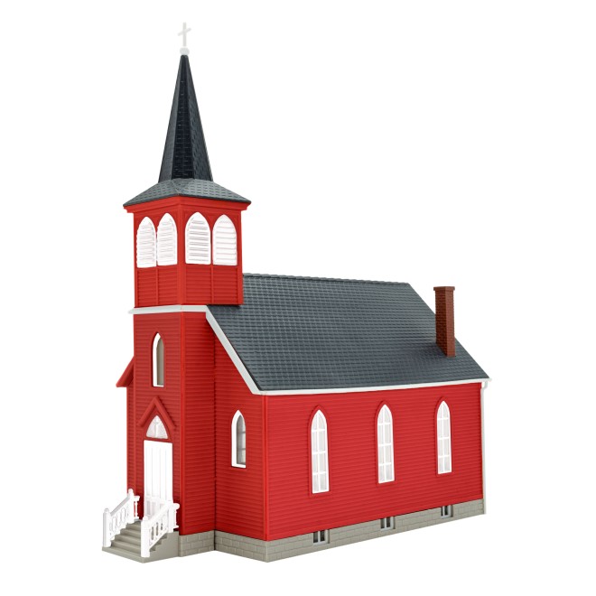 Kibri 38845 - H0 Landkirche mit LED-Beleuchtung