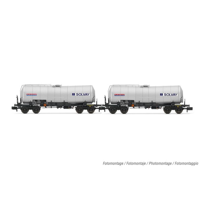 Arnold HN6605 - SNCF, 2-tlg. Set 4-achs. isolierter Kesselwagen