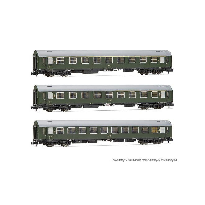 Arnold HN4421 - DR, 3-tlg. Set OSShD Typ B Reisezugwagen