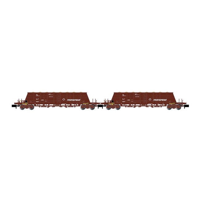 Arnold HN6617 - RENFE, 2-tlg Set 4-achs. Selbstentladewagen Faoos
