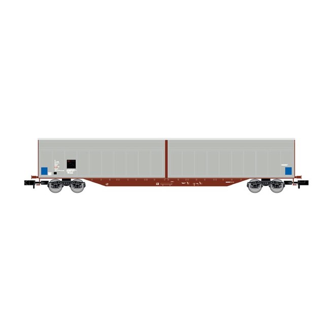 Arnold HN6637 - F-ERSA, 4-achs. Schiebewandwagen Habbins