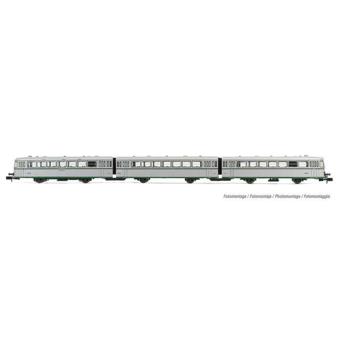 Arnold HN2352 - RENFE, dreiteiliger Dieseltriebwagen der Reihe 591.300, Silber ohne UIC-Aufschriften