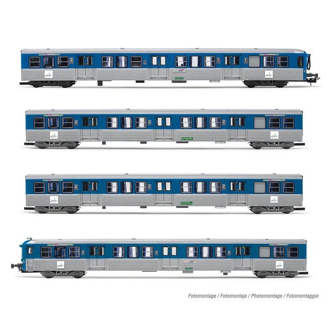 Jouef HJ4185 - SNCF, 4-tlg Set Reisezugwagen RIO 77