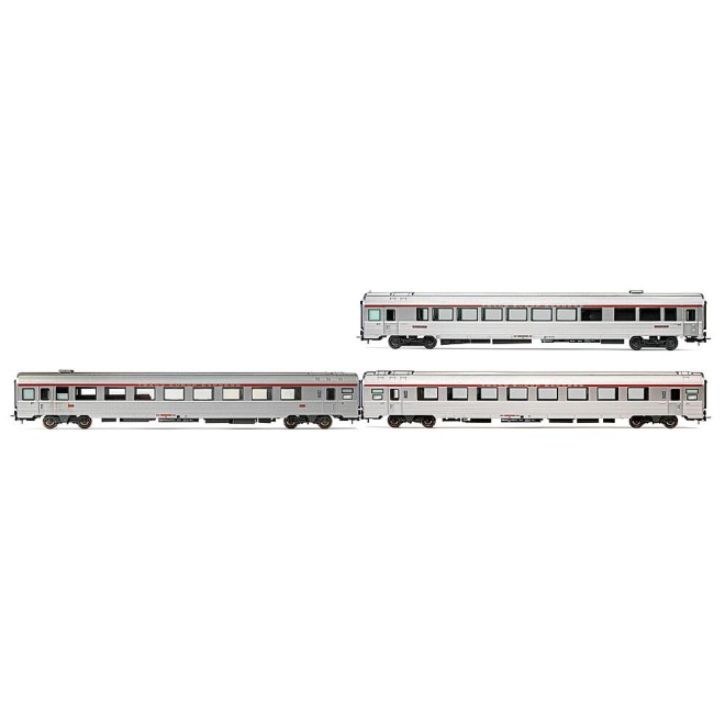 Jouef HJ4197 - SNCF, dreiteiliges Set EC Etoile du Nord, Set 2/2(1x Vru, 1x A3rtu und 1x A8u)