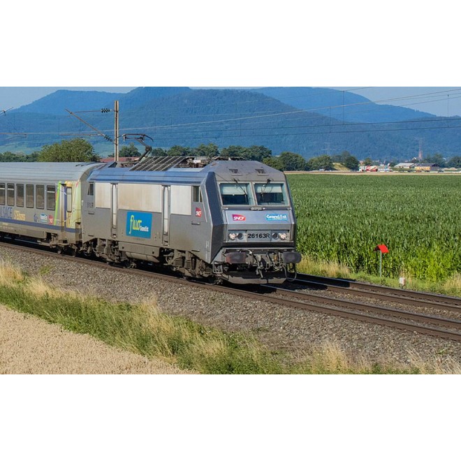 Jouef HJ2470S - SNCF, elektrische Zweisystemlokomotive BB 26163R,Grau, Grand Est-Farbgebung