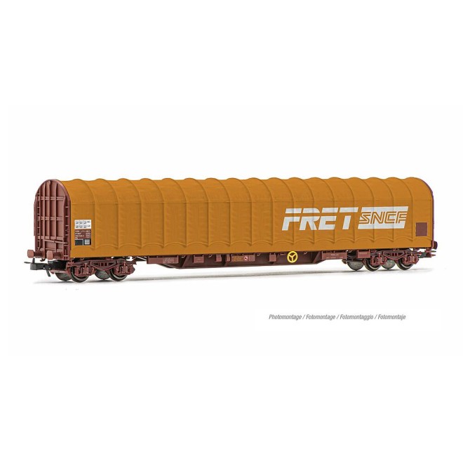 Jouef HJ6315 - SNCF, 4-achs. Schiebeplanenwagen Typ Rils FRET, Orange