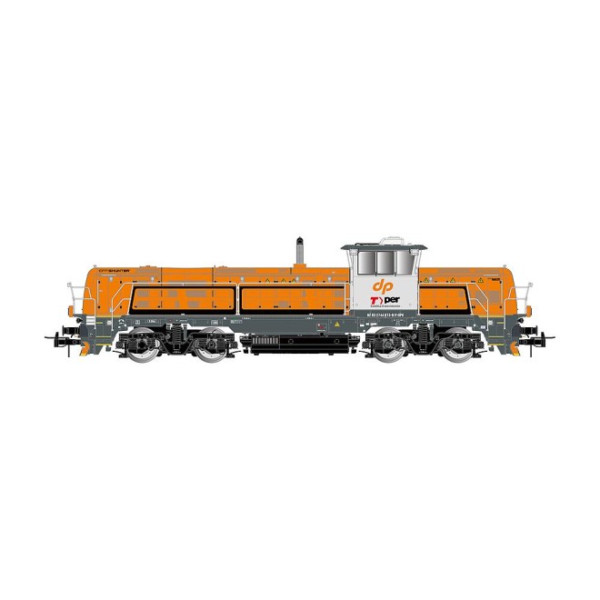 Rivarossi HR2923S - Dinazzano Po/TPER, Diesellokomotive EffiShunter 1000, Orange-Grau