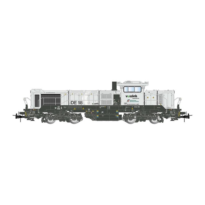 Rivarossi HR2969S - FS Mercitalia S&T, Diesellokomotive des Typs Vossloh DE 18 Hellgrau