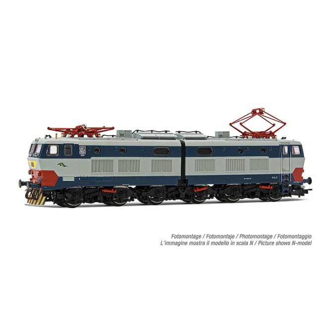 Rivarossi HR2968S - FS, schwere 6-achsige Elektrolok der Reihe E.656,4. Serie in Original-Farbgebung, ohne Regenrinne
