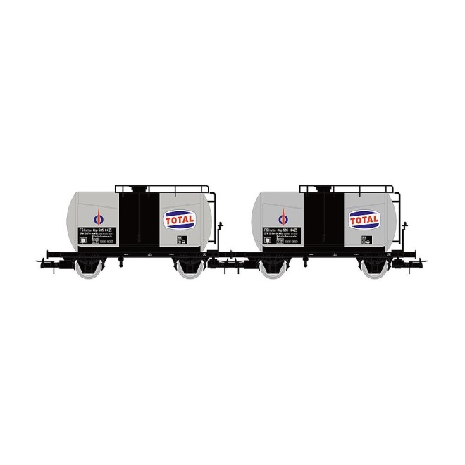 Rivarossi HR6565 - FS, 2-tlg. Set 2-achs. Kesselwagen Total