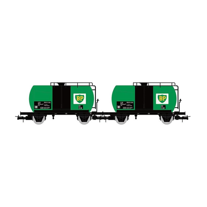 Rivarossi HR6567 - FS, 2-tlg. Set 2-achs. Kesselwagen BP